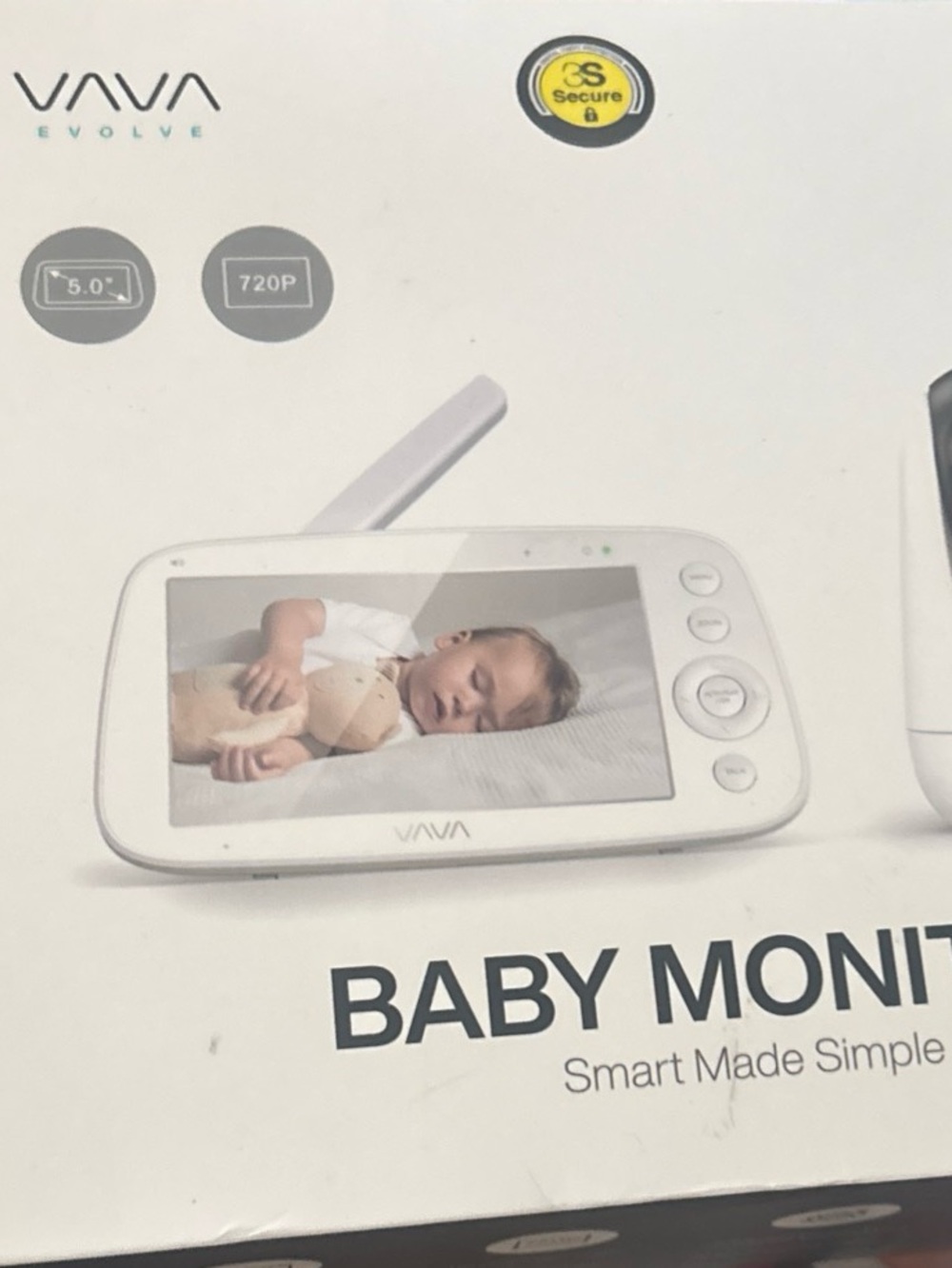 VAVA Baby Monitor in White - Picture 2 of 2